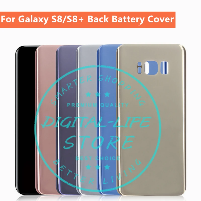 Для Samsung Galaxy S8 G950/S8 Plus G955 стекло задняя крышка батарейного отсека Крышка корпуса