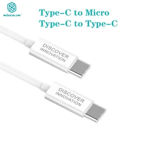 NILLKIN Type C to Type C Type-C to Micro Cable Fast Charge Mobile Phone Charging Cables Data 100cm d