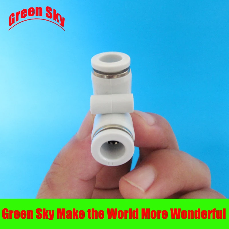 

6 pcs/lot 6mm to 6mm OD tube L shaped push in elbow push air fittings
