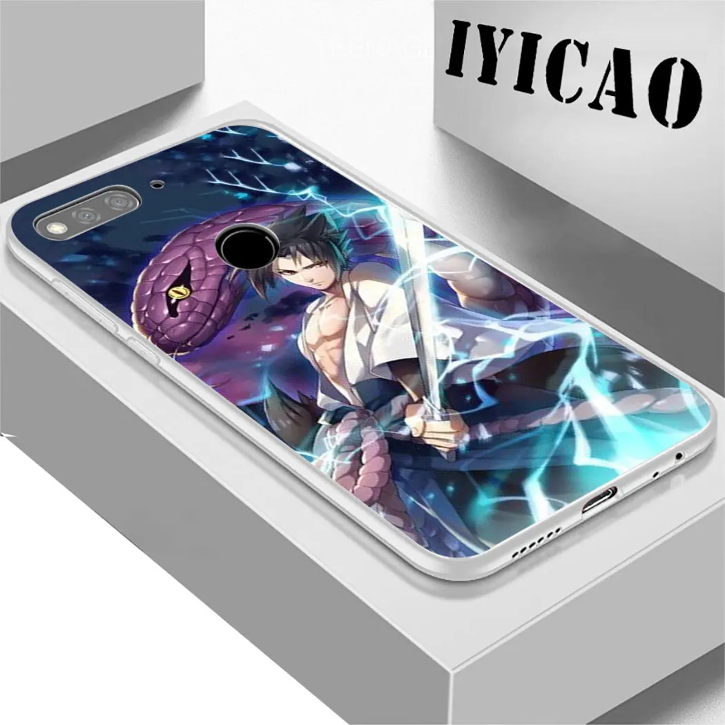 Жесткий чехол IYICAO Naruto Uchiha Itachi Sasuke для Huawei Honor 6A 6C 7A 7C 7X 8 8X 9 10 20 9X Lite Pro Play Note View