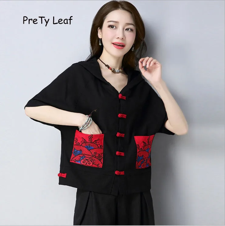 Новинка 2018 рубашка с короткими рукавами и вышивкой в этническом стиле |