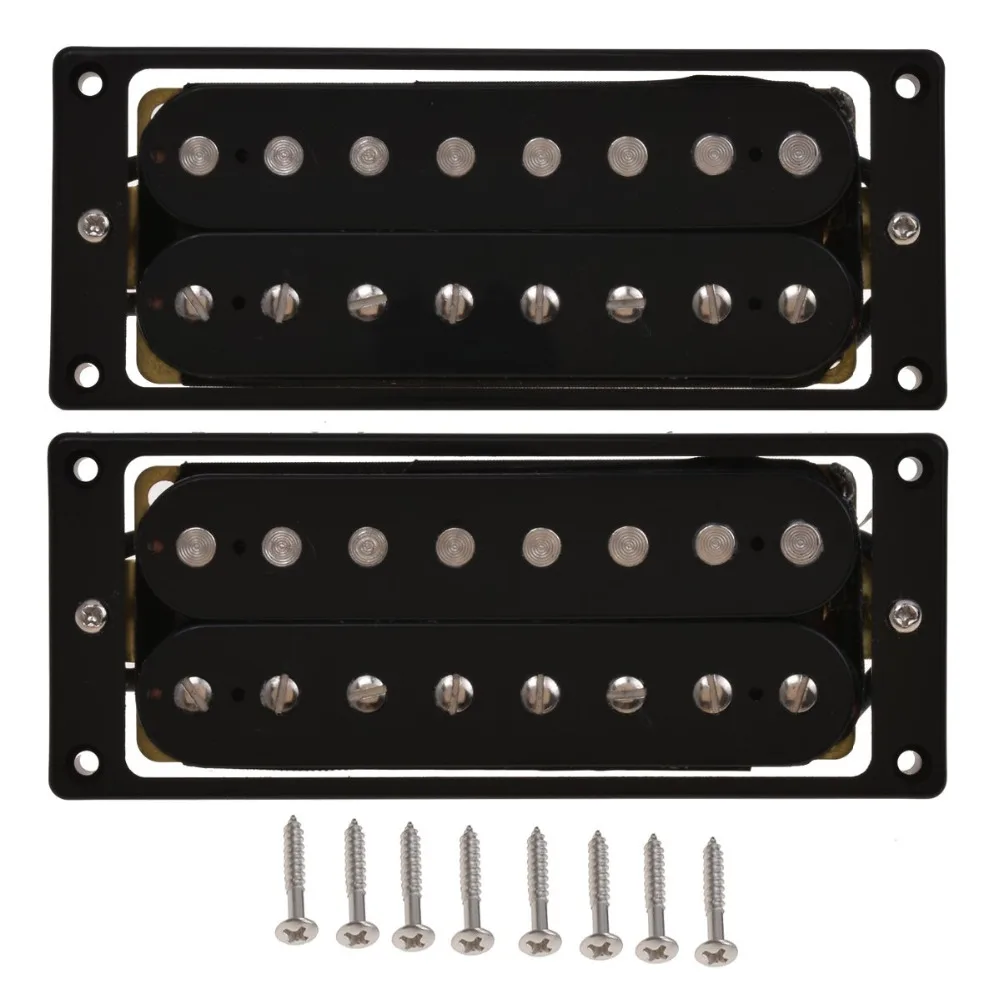 Набор для сбора моста и шеи 8-струнной электрогитары запчасти пассивной черной |