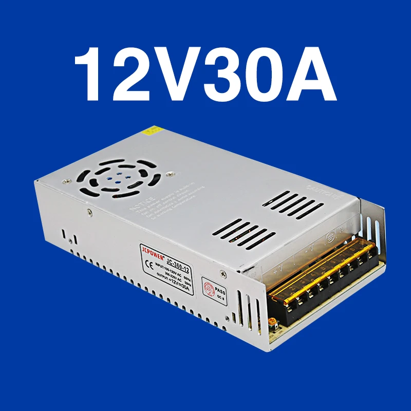 12V30A, 360 Вт, JC-360-12, СВЕТОДИОДНЫЙ Прибор для мониторинга, импульсный источник питания, 3D-принтер