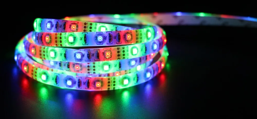 Водонепроницаемый RBG светодиодные полосы 3528 SMD 60leds/M 5 V пульта дистанционного управления USB Рождественский стол Декор лампы светодиодные лента лампа