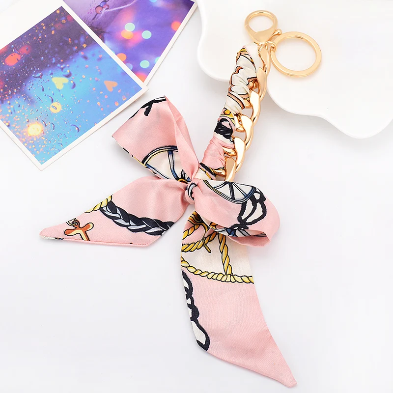 

2017 TOP Handmade Bow-knot Key Chains Popular in Europe and America Fashion Women Keychain Bag Pendant key chain ring CHY-3783