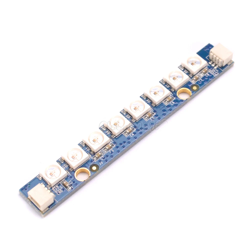 2 шт. 8X RGB 5050 Светодиодный S программируемый светодиодный бар WS2812 огни доска полоса