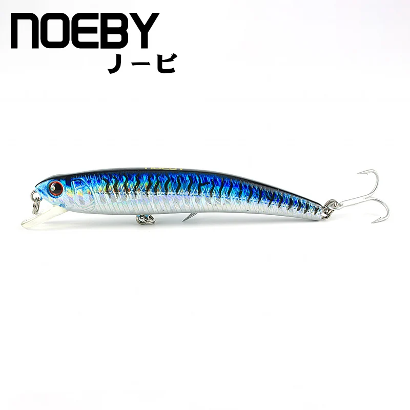 NOEBY 1Pcs Fishing Lure 90mm/7g Floating Minnow Leurre Dur Peche Souple Hard Bionic Bait Bass Lures VMC Treble Hooks | Спорт и