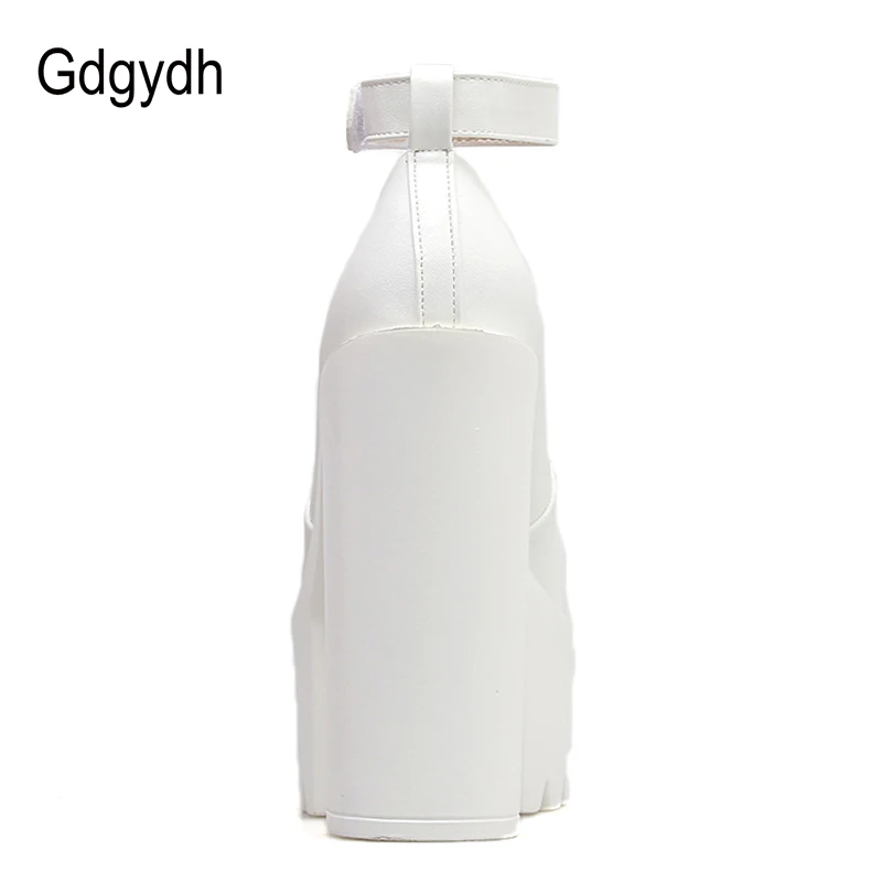 Женские туфли на платформе Gdgydh черные лодочки резиновой подошве свадебная обувь