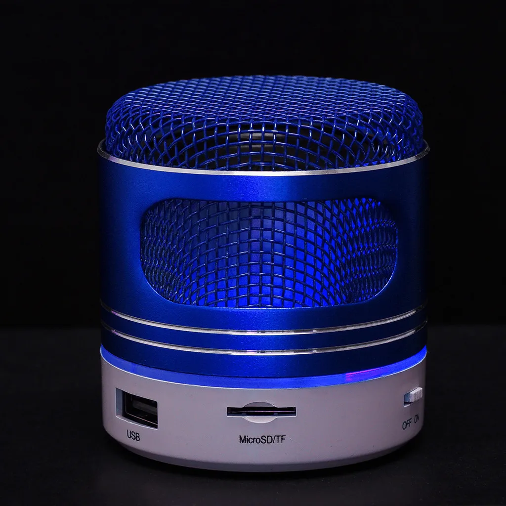 Мини Bluetooth динамик USB светодиодный беспроводной портативный музыкальный