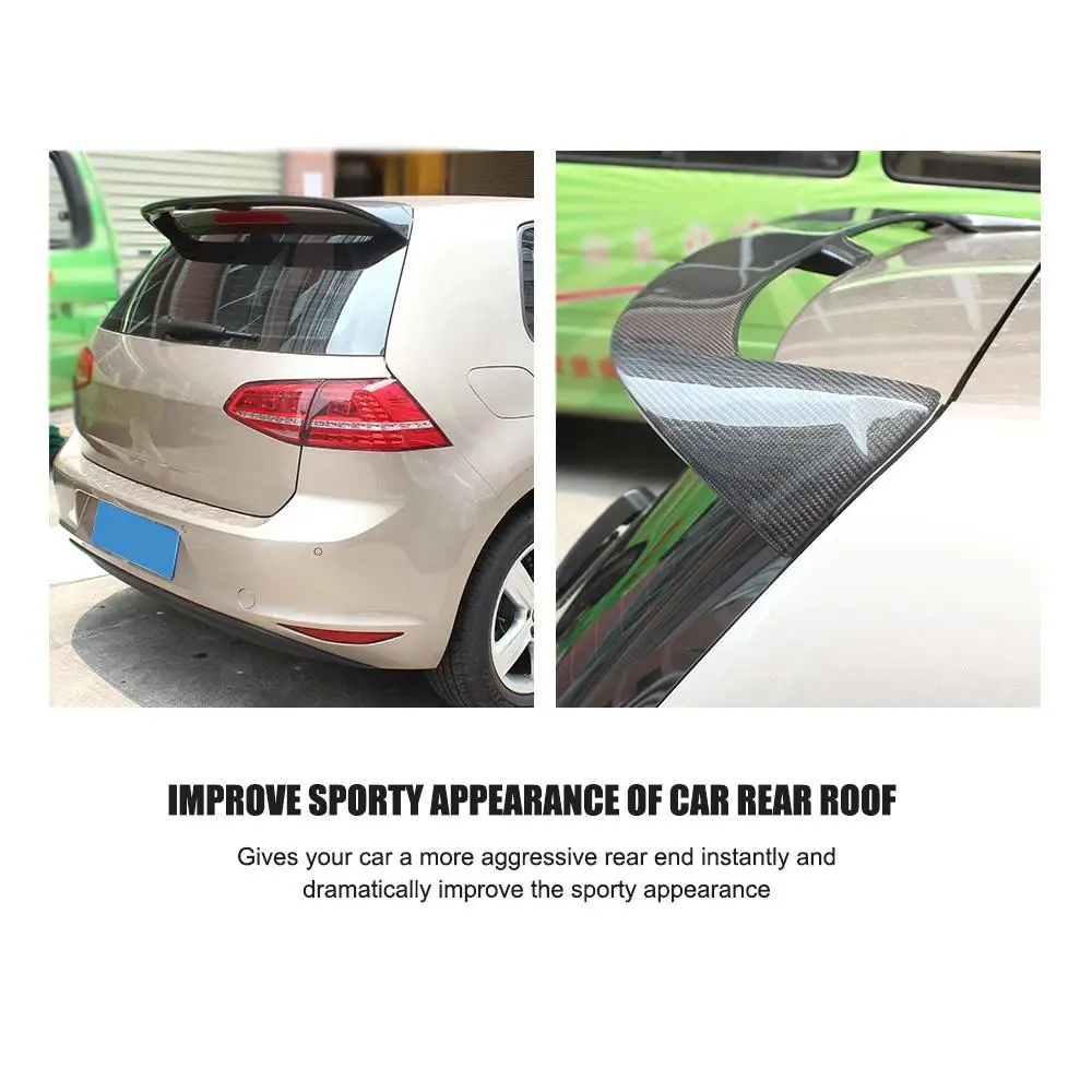 Углеродное волокно задний спойлер на крыло крышу для губ Volkswagen VW Golf 7 VII MK7