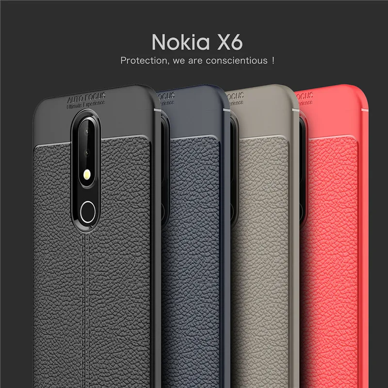 Для Nokia 2 3 5 6 7 8 2017 Чехол кожаный дизайн ударопрочный мягкий TPU чехол для 1 7Plus 9 X6 2018