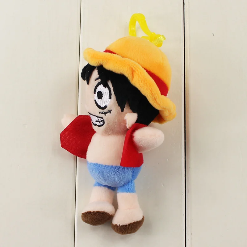 5 шт./лот 12 см аниме цельная Обезьяна D Luffy плюшевая игрушка брелок педант Мини