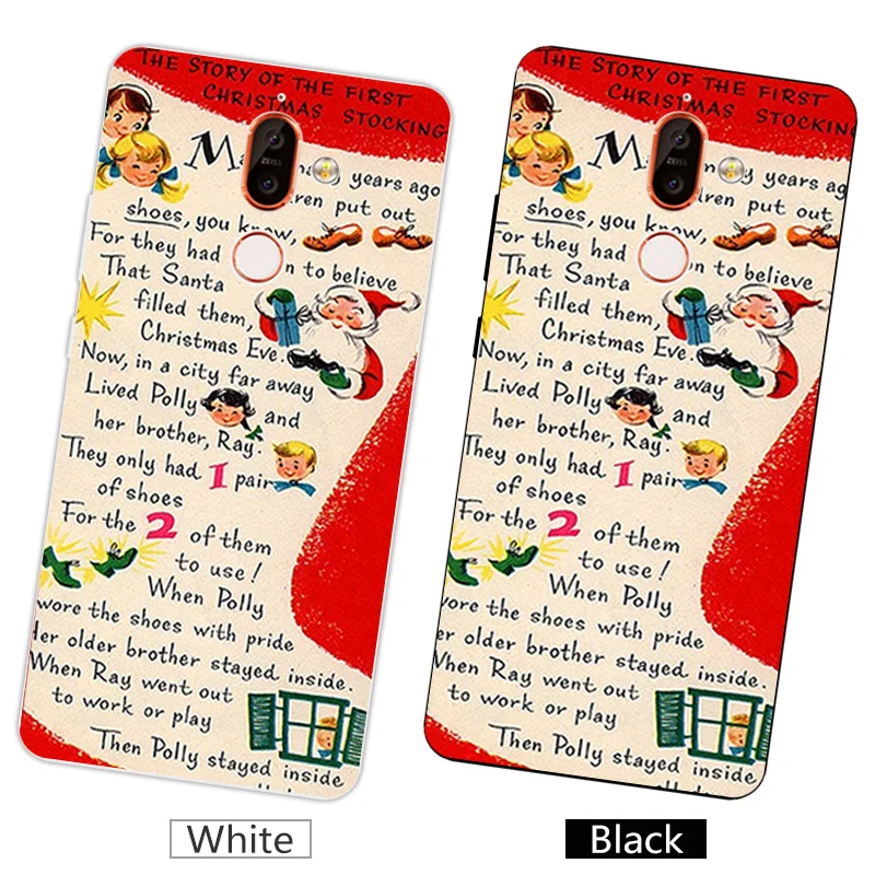 for Nokia 7 Plus 7Plus Clear TPU Back Phone Christmas Night Cover 6.0" Nokia7 7+ Protection Silicone Coque Nokia7+ | Мобильные