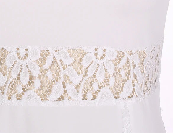 2018 женское летнее платье белое кружевное без рукавов для девочек Повседневные