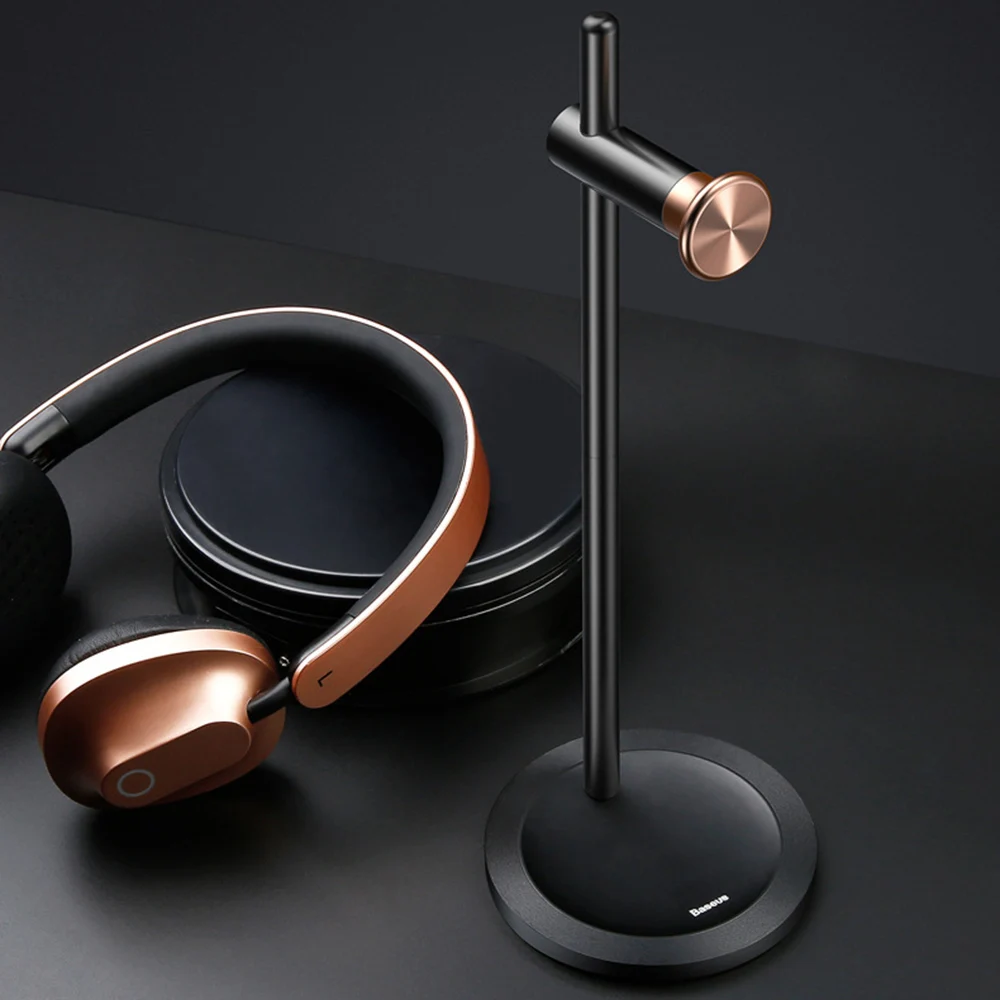 Baseus регулируемые наушники держатель модные дизайнерские металлические текстуры