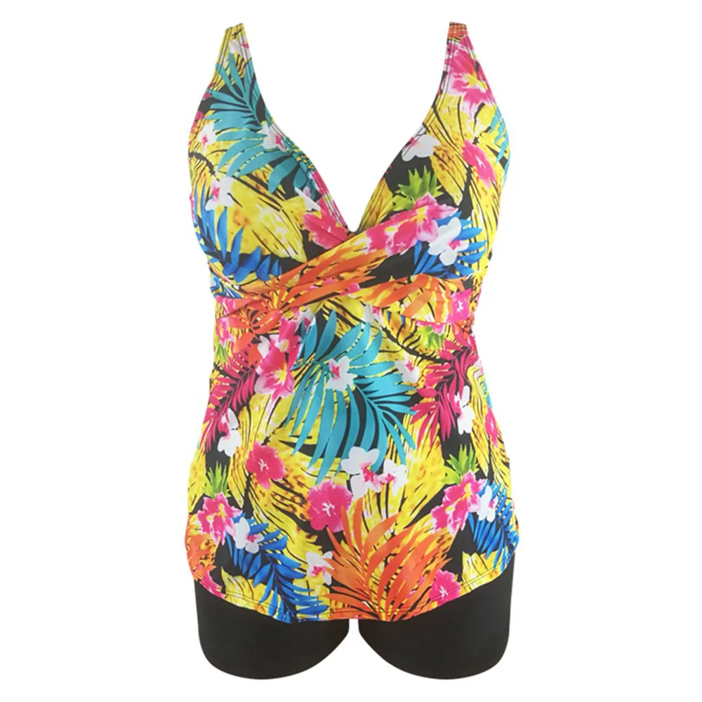 Сексуальный купальник бикини женский плюс размер 2019 винтажный из двух частей