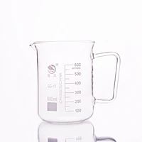 with handle beaker in low formcapacity 600mlouter diameter96mmheight127mmlaboratory beaker with handle