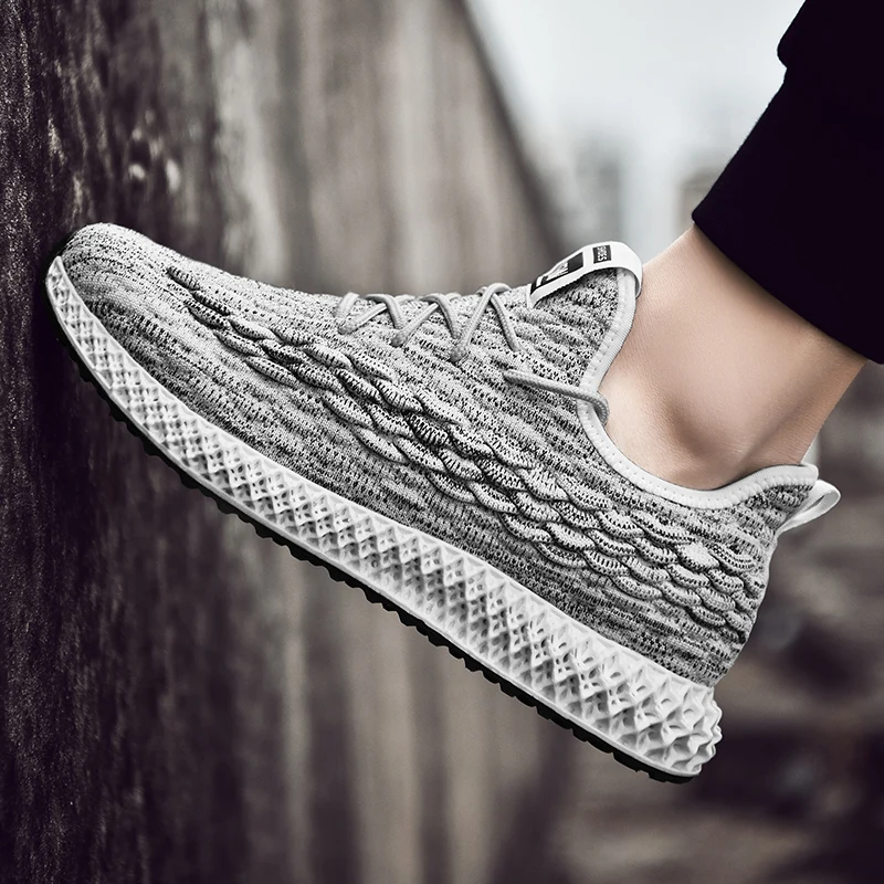 BVNOBET Breathable Casual Shoes Men Non-Leather Lace Up Wear-Resistant Sneakers Obuwie Meskie Streetwear Walking | Обувь