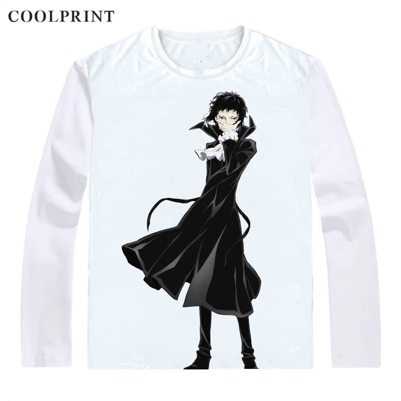 Футболка мужская Coolprint Akutagawa Ryuunosuke повседневная винтажная рубашка с длинным
