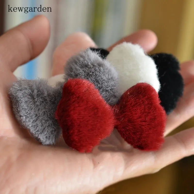 Kewgarden DIY волос бант брошь материал аксессуары имитация кролика плюшевый ручной