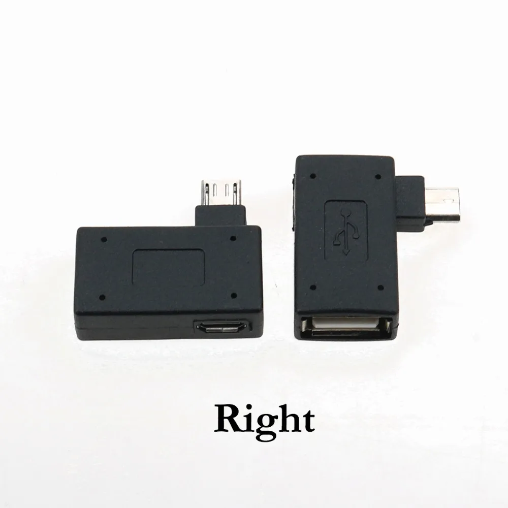 JCD 90 градусов левый/правый угловой Micro USB 2 0 хост адаптер OTG для сотового телефона