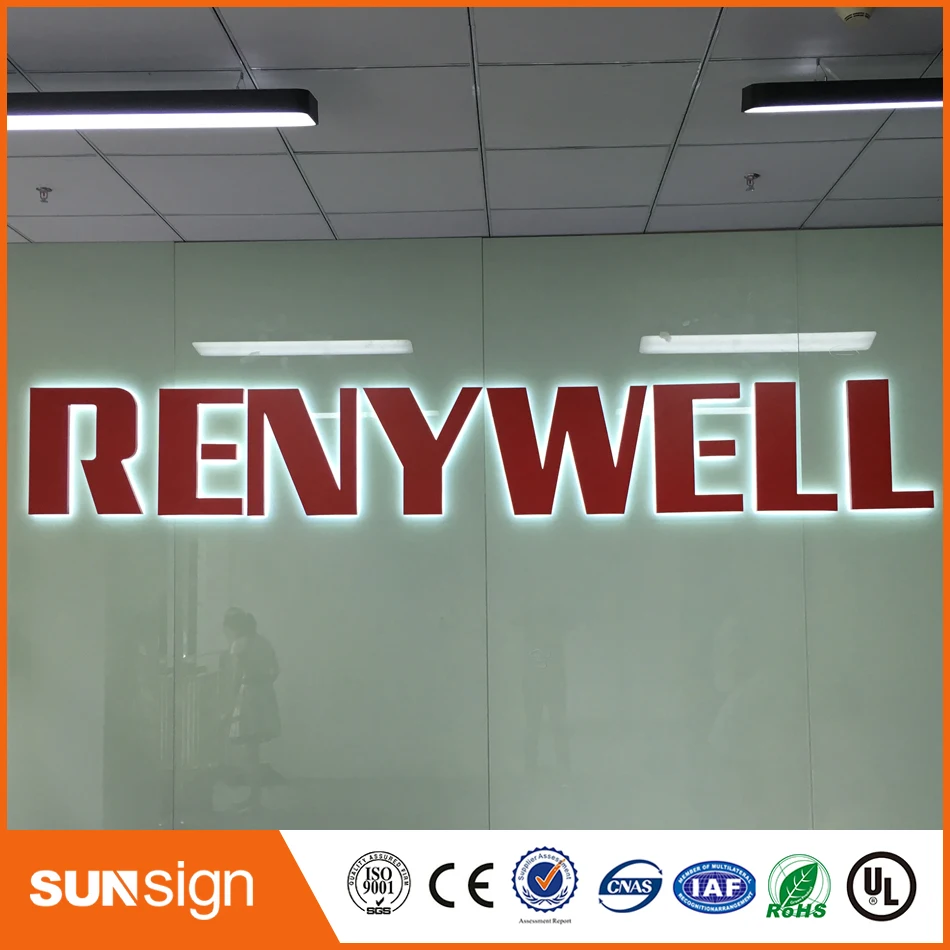 Factory Outlet outdoor advertising decor letter light waterproof Stainless steel backlit led signs