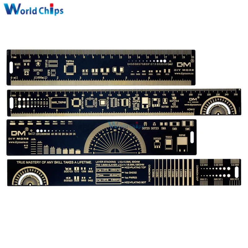 Многофункциональная линейка PCB 15 см 20 25 измерительный инструмент резистор