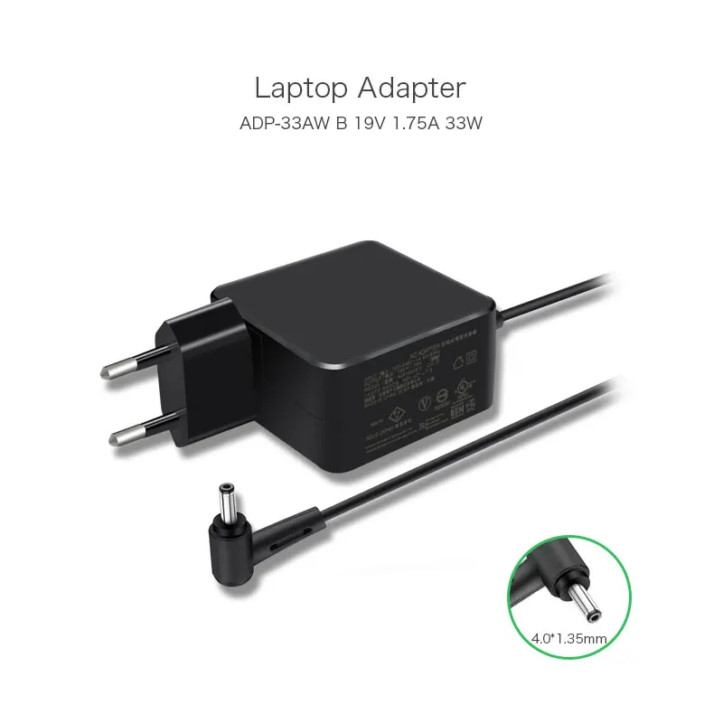 

New 19V 1.75A 33W ADP-33AW B Laptop Power Supply for ASUS S200E X201E X202E S200 X201 X202 S200L S220 ADP-33BW A AD890326 PC