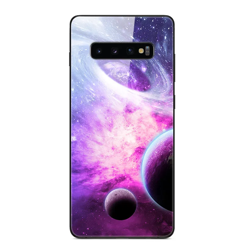17 Чехол из закаленного стекла для samsung Galaxy S10 Plus, чехол s, мягкий бампер, Жесткий ПК, задняя крышка для samsung S10 Lite S10e e Funda S 10 Plus - Цвет: 17