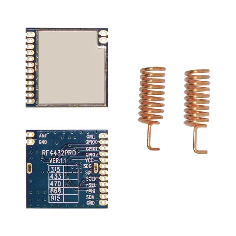 2 шт. RF4432PRO + антенна модуляции FSK 915 МГц 20dBm 100 мВт Беспроводной радиочастотный