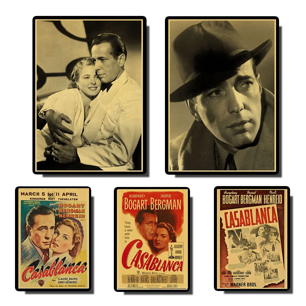Винтажные плакаты Casablanca, принты, настенная живопись, высокое качество, Декор, плакат, настенная живопись, украшение дома