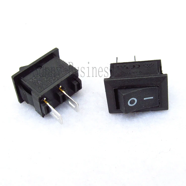 Горячая 100 x медный AC 250V 6A 2 Pin ВКЛ/ВЫКЛ I/O SPST оснастка в мини перекидной
