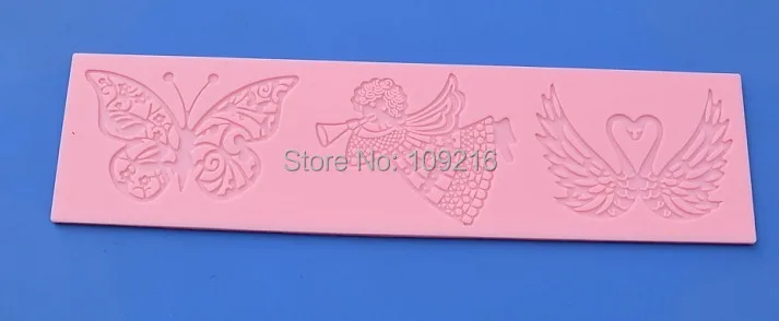 Оптовая продажа! 1 шт. Шелковое кружево в новом стиле с бабочкой ангелом и орлом