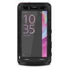 Грязеотталкивающий противоударный металлический алюминиевый чехол LOVEMEI и стекло Gorilla для SONY Xperia X Performance F8132, сверхпрочная защита