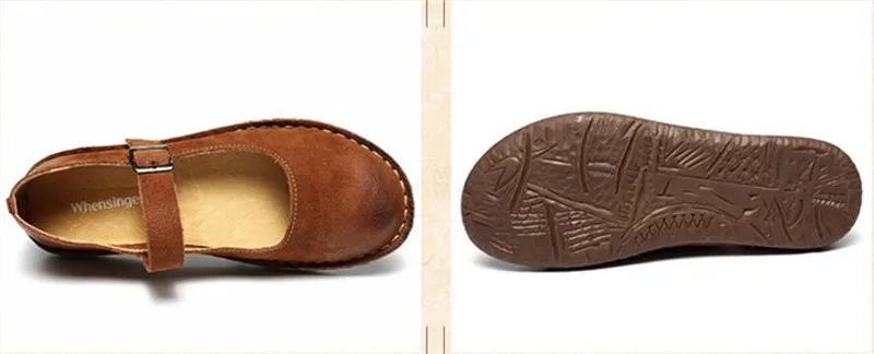 Whensinger 2020 новые модели как правило на один размер меньше обувь с пряжкой Buckle Strap Flats