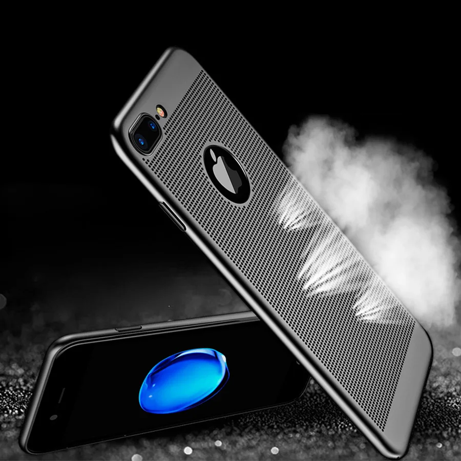 WST Ultra Slim Phone Bag Case For iPhone 7 6 8 6s Plus 5s X 5 SE Coque Hollow Heat Cover |