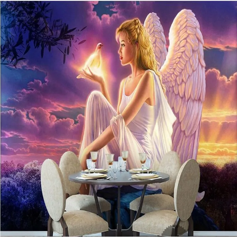 Wellyu пользовательские крупногабаритные фрески огненные облака небо солнечный