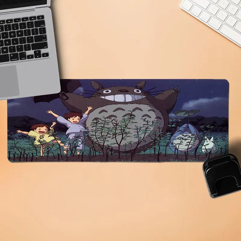 Lock Edge 30x90cm Yinuoda красивые аниме Тоторо аниме большой Мышь pad PC компьютерный коврик Размеры для 180*220 200*250 250*290 300*900 и 400*900*2 мм - Цвет: Lock Edge 30x90cm