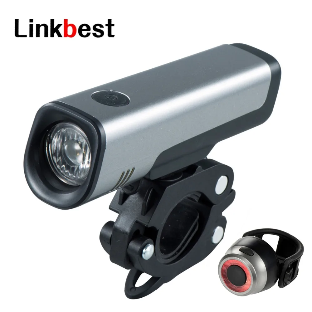 Linkbest 300 Люмен USB Перезаряжаемый светодиодный фонарь для велосипеда