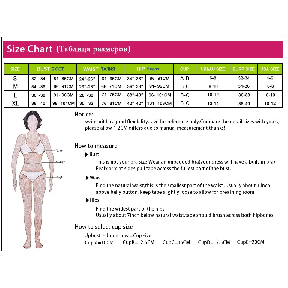 

BANDEA Bikini 2019 Woman Swimsuit Push Up Swimwear Swimming Suit For Women One Piece Swimsuit Solid Bikini Set Swimwear Suit