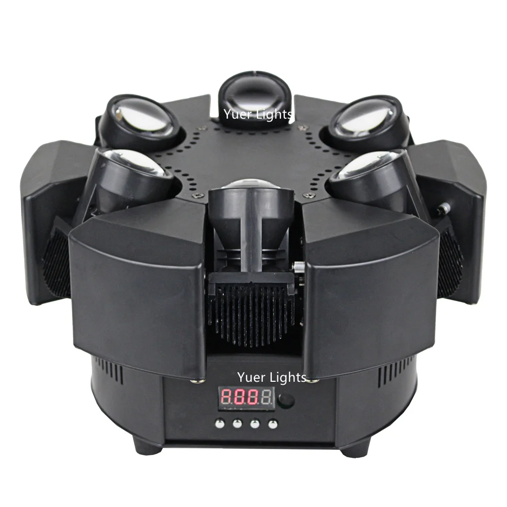 8Pcs Smart Beam 6X10W RGBW 4IN1 LED Moving Head Lights DMX 17/38 Channels Professional Stage Light Dj Shows Equipments | Лампы и