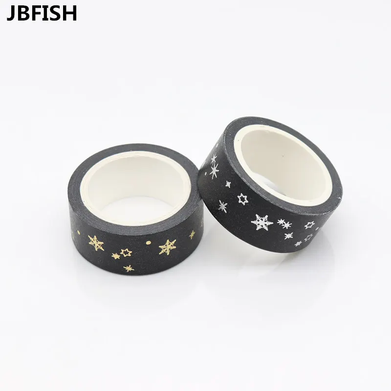 JBFISH Звезда фольга васи лента офис клей 1 5*10 м Скрапбукинг инструменты Kawaii милые