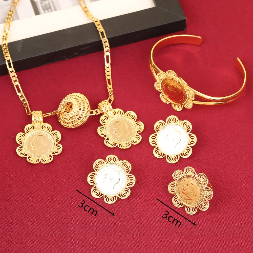 Комплект ювелирных украшений золотого цвета для женщин ювелирные украшения