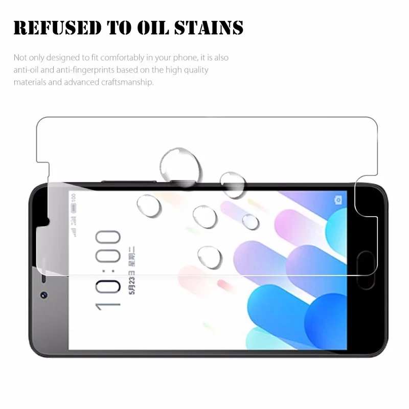 Защитное стекло для Meizu M5c M5s M5 закаленное Защита экрана защитная пленка из фольги