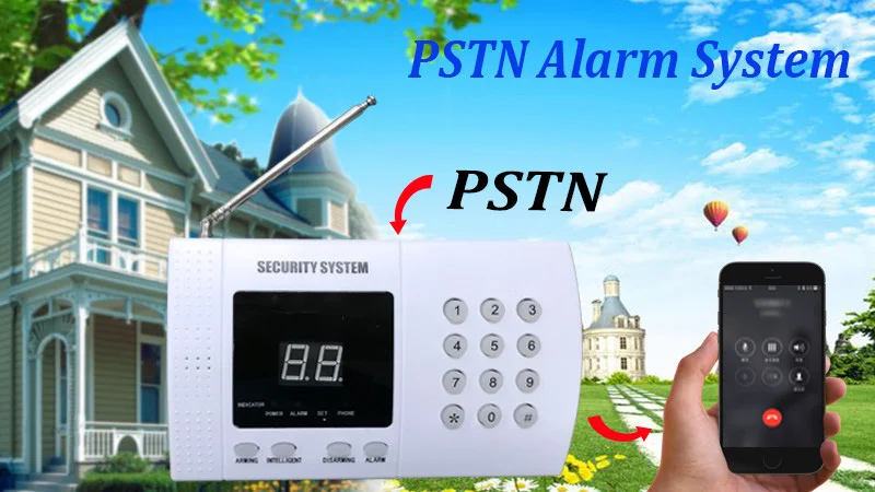 Konlen PSTN Главная охранной сигнализации системы Alarma автоматический циферблат оповещения двери сенсор движения инфракрасные детекторы для дом