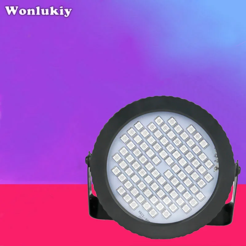Wonlukiy белый RGB Flash 88 Led освещение для дискотеки свет звук с голосом и мелодией