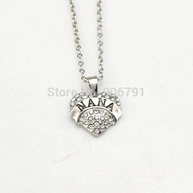 Ожерелье с кулоном в виде сердца родиевым покрытием | Украшения и аксессуары