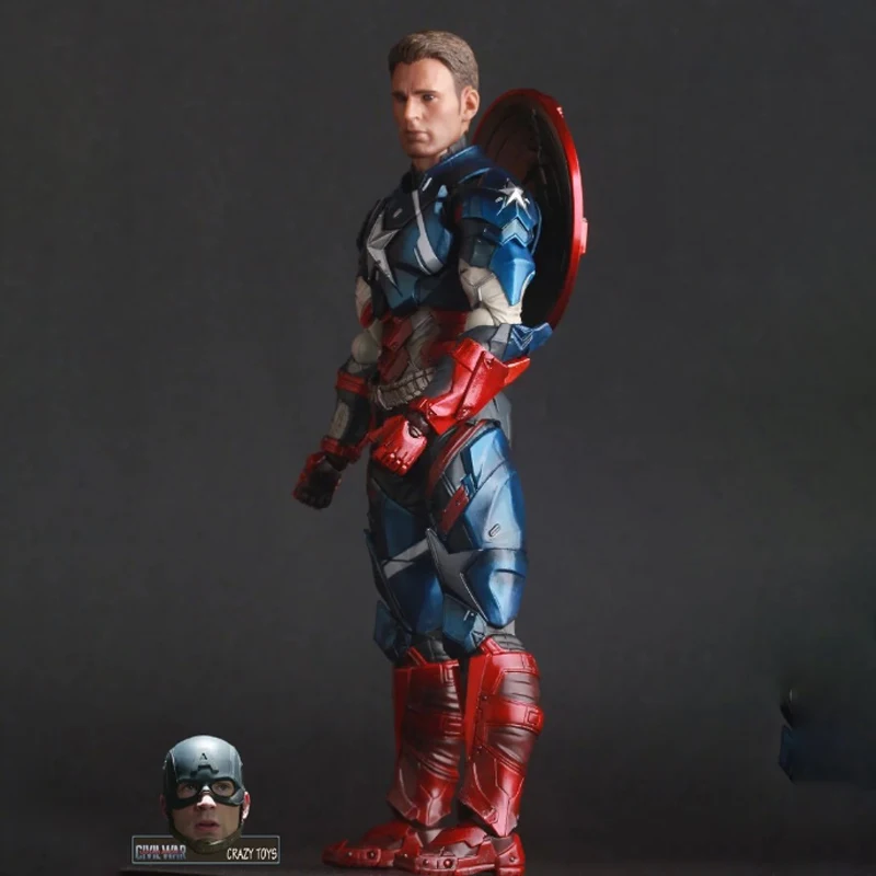 27 см Ограниченная серия Marvel Мстители 4 Endgame супергерой Капитан Америка ПВХ фигурка Коллекционная модель куклы игрушки