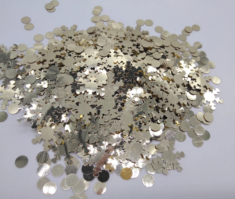 

Free ship lot of 30g vintage Metallic GOLD SNOWFLAKE DOT mixed Christmas table confetti wedding birthday party table decoration