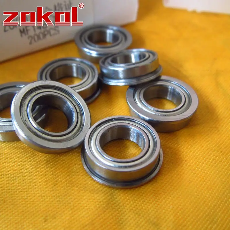 Подшипники ZOKOL MF148 ZZ фланцевые подшипники MF148ZZ Глубокие шаровые 8*14 (15 6) * 4 мм ZZ|bearing